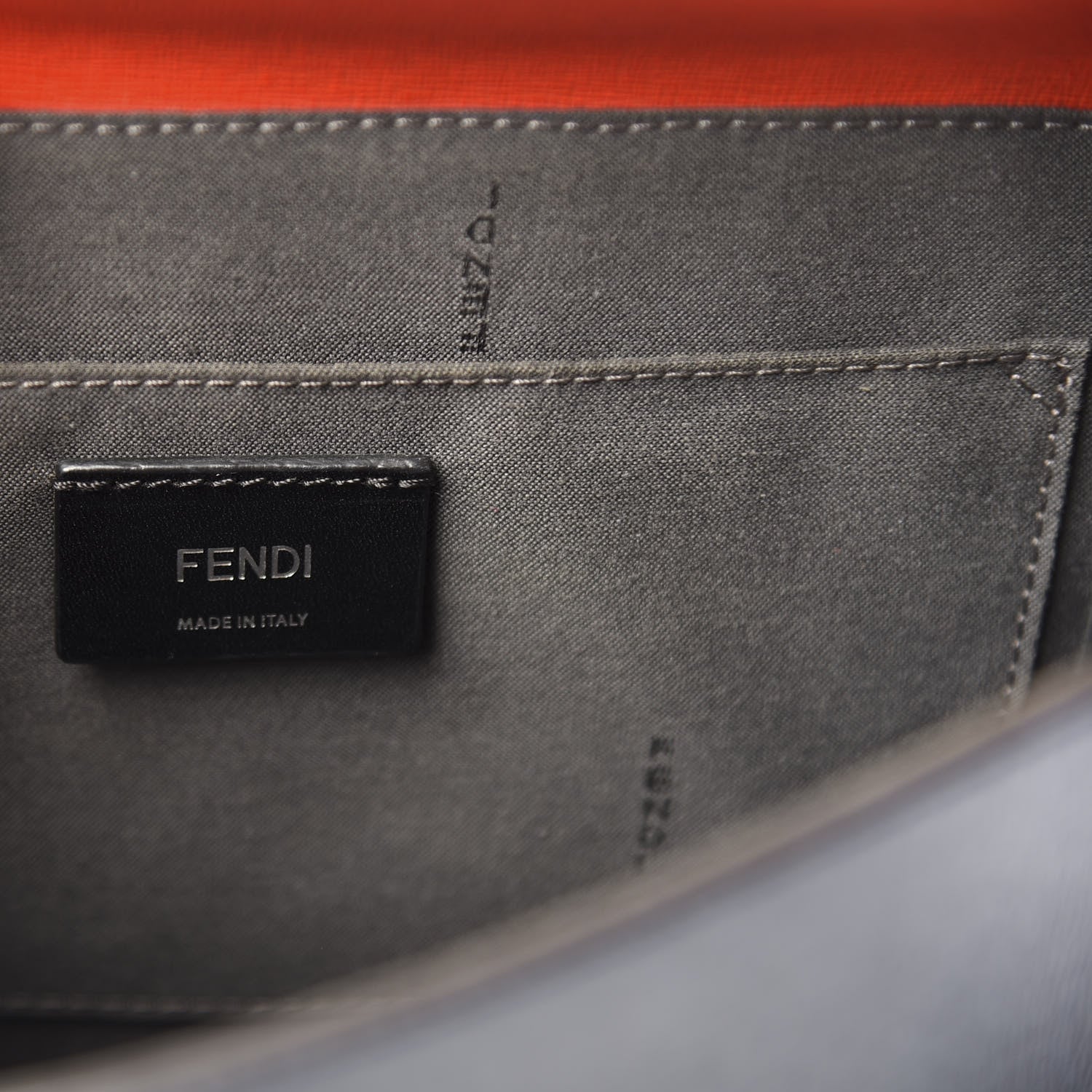 Fendi Vitello Elite Flamingo Colorblock Demi Jour Shoulder Bag Papavero Multicolor Asfalto 7 of 14