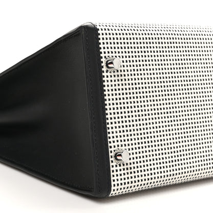 Hermes Toile Quadrille Swift Kelly Sellier 28 Ecru White Black 9 of 13