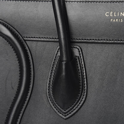 Celine Smooth Calfskin Micro Luggage Black 10 of 13