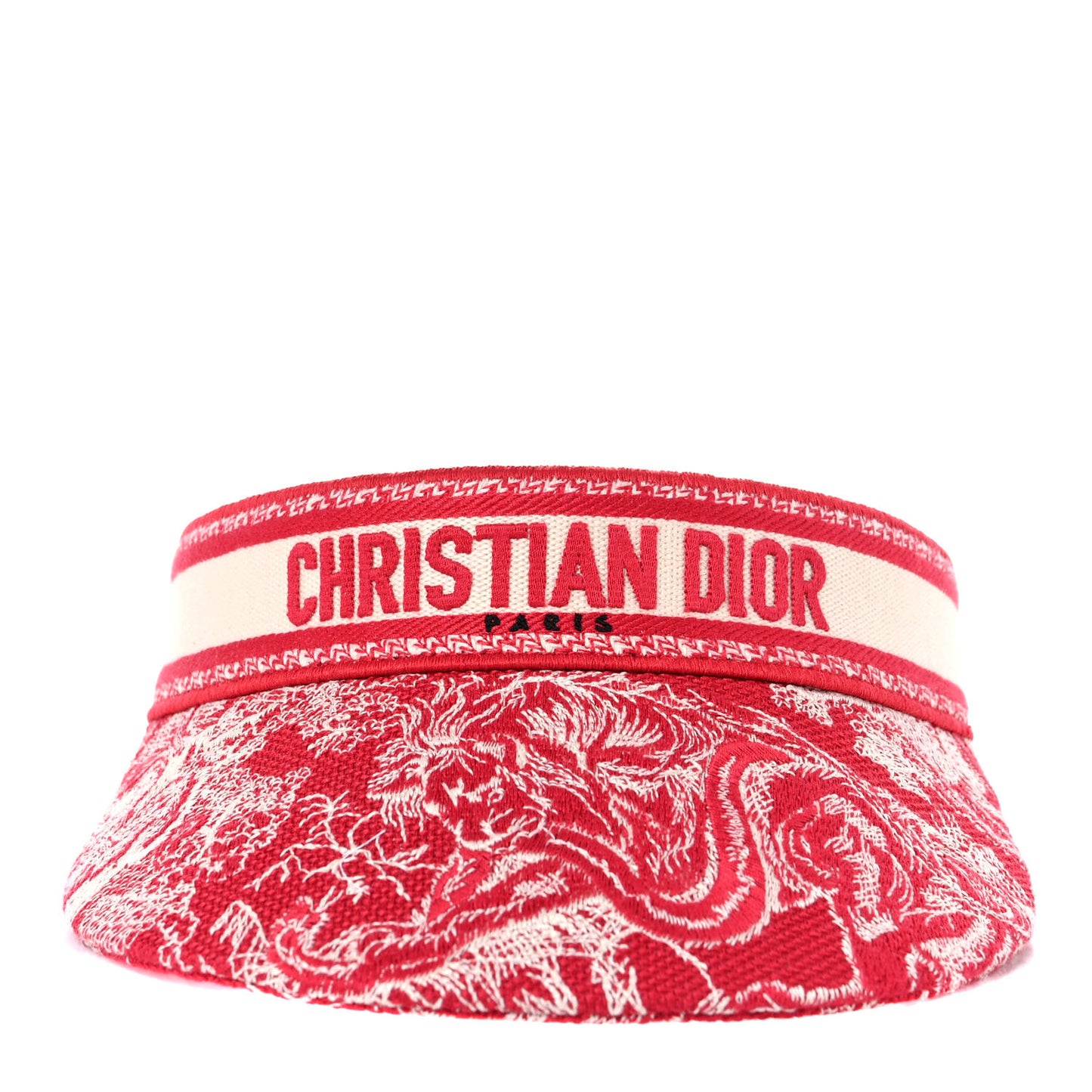 Toile De Jouy Reverse Visor Red