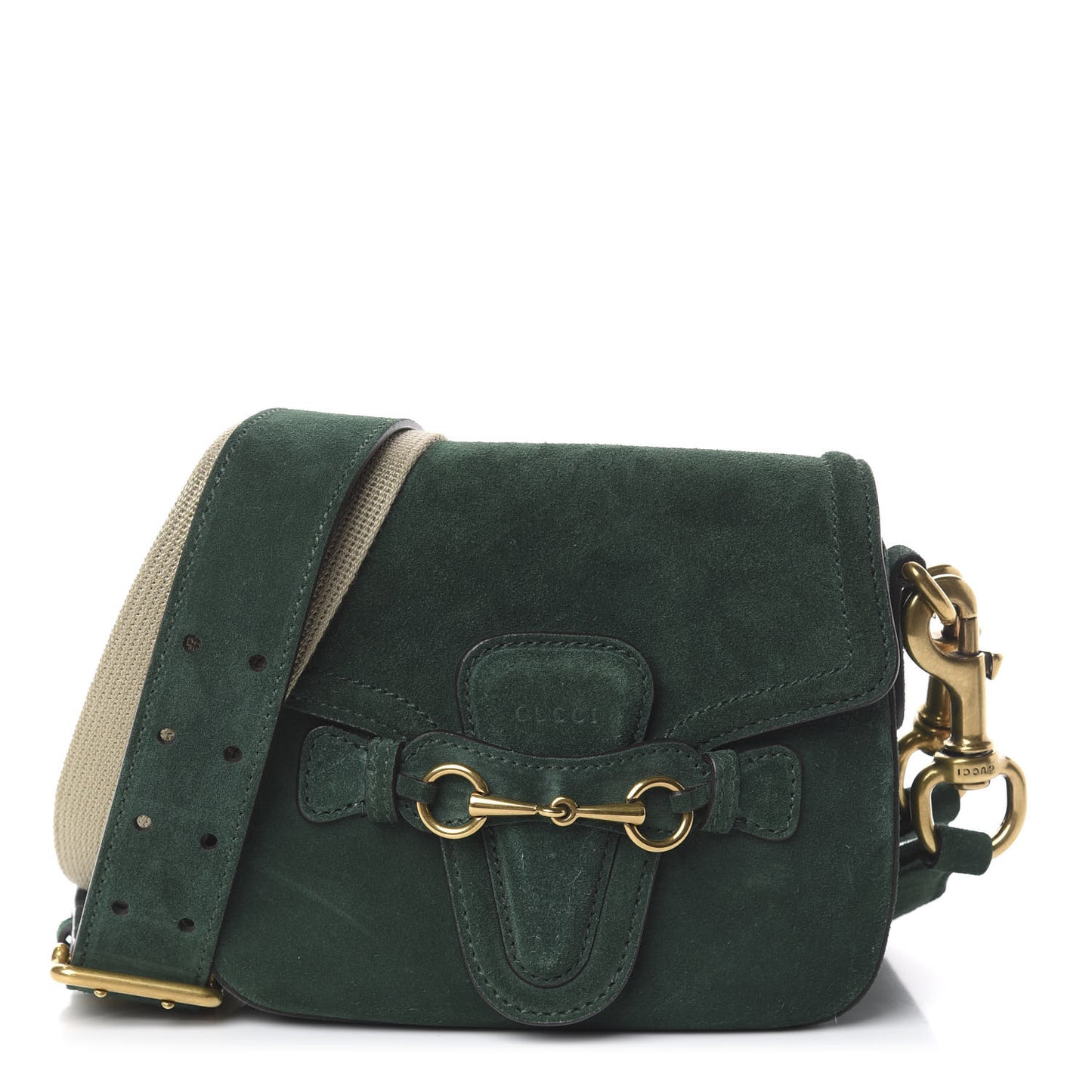 Suede Small Lady Shoulder Bag Green