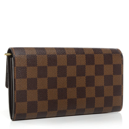Louis Vuitton Damier Ebene Sarah Wallet 3 of 7