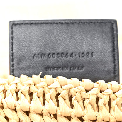 Saint Laurent Raffia Rive Gauche Tote Natural 7 of 10