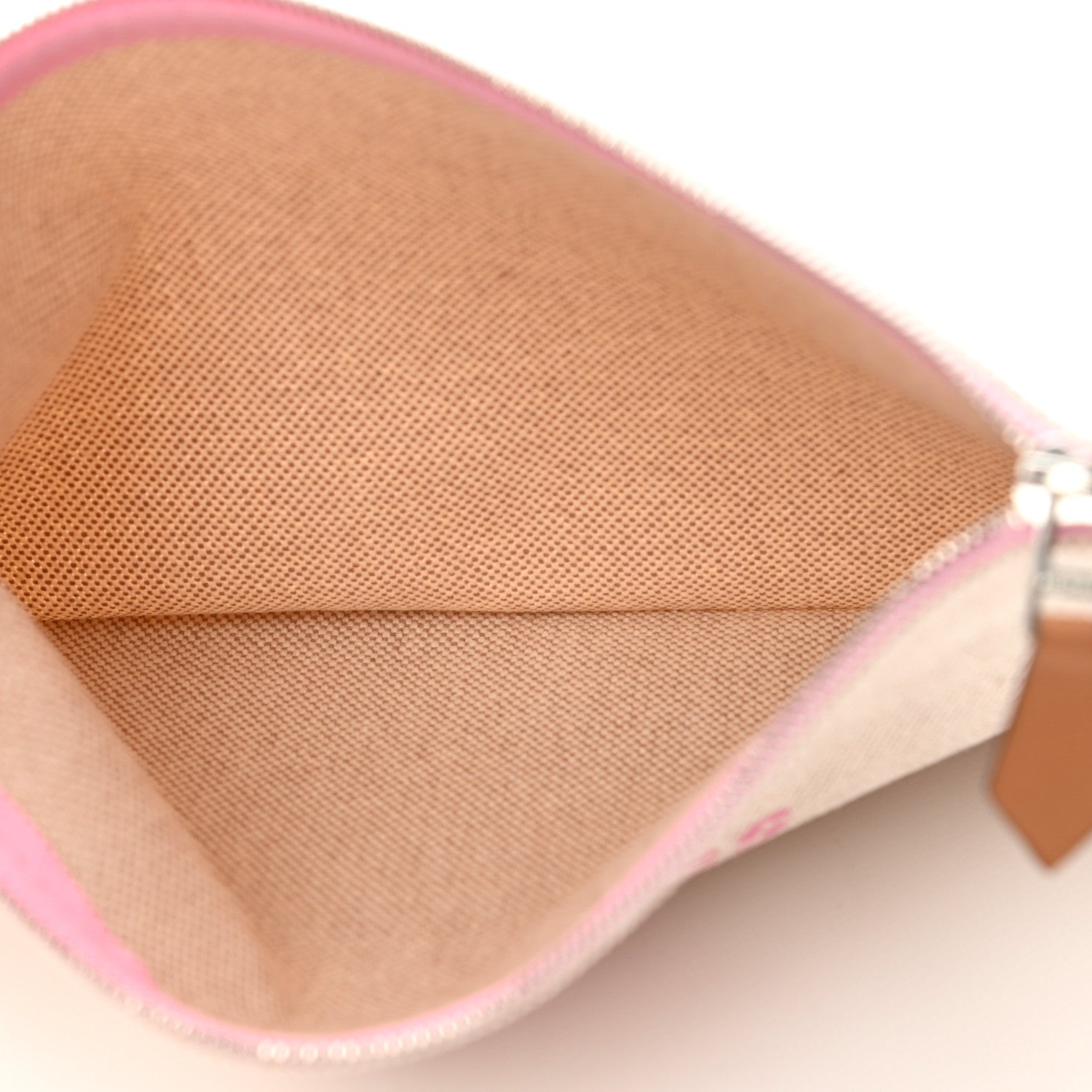 Hermes Toile Small Bain New Yachting Case Bubble Gum 5 of 8
