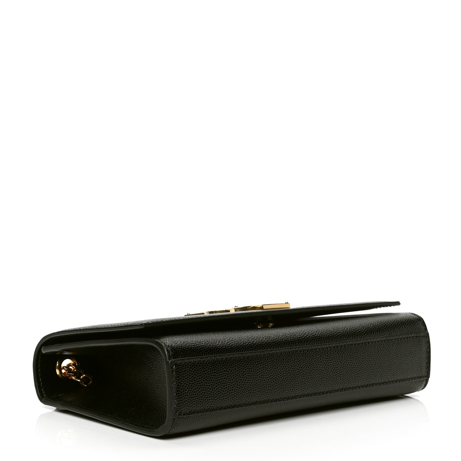 Saint Laurent Grain De Poudre Small Monogram Kate Satchel Black 3 of 4