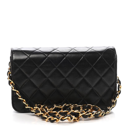 Chanel Lambskin Quilted Small Single Flap Black 3 of 9