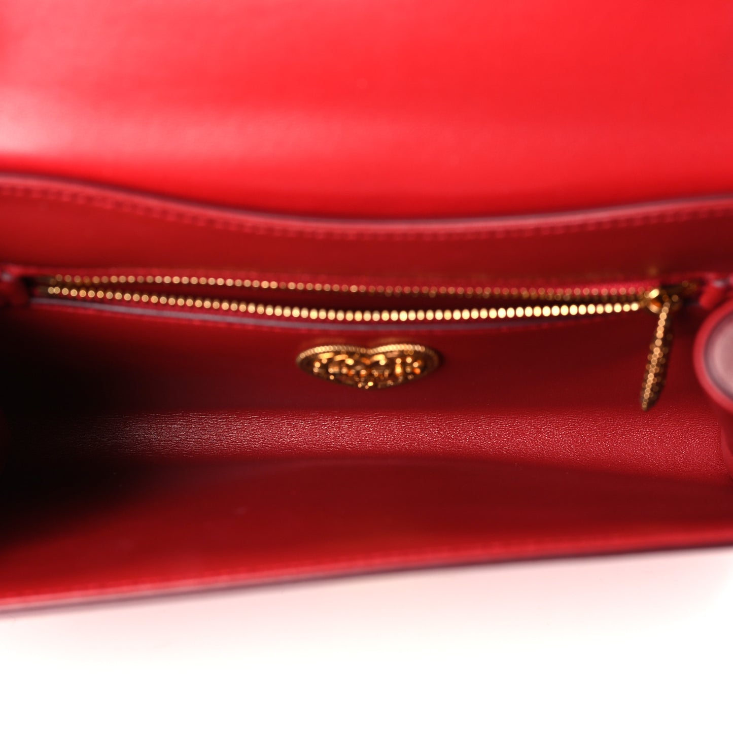 Calfskin Medium Devotion Crossbody Bag Red