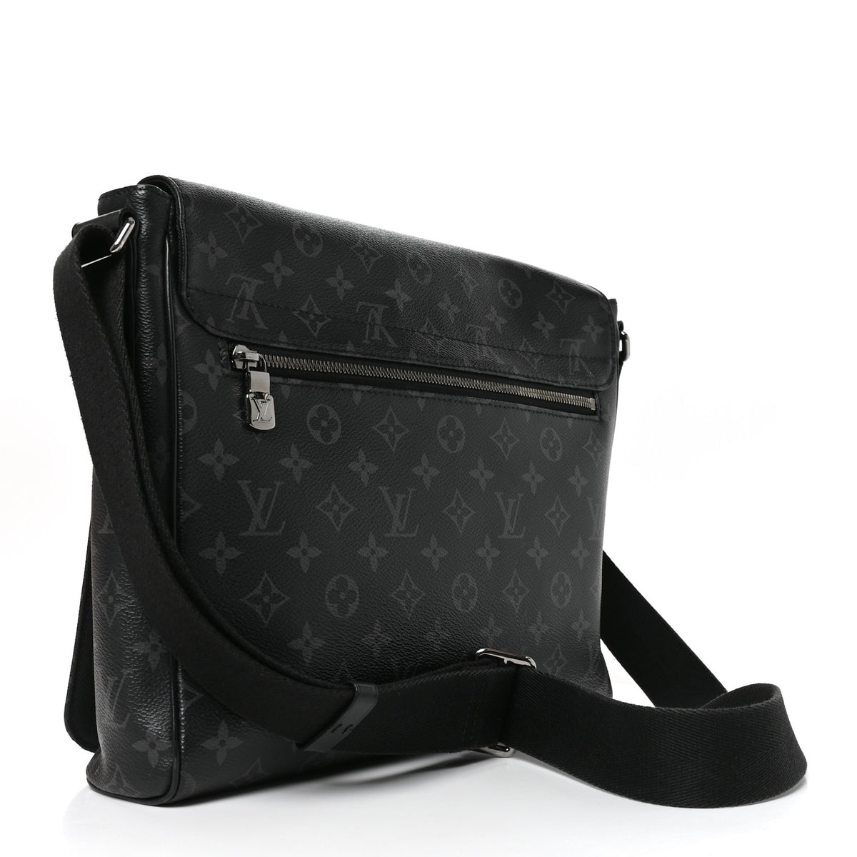 Louis Vuitton Monogram Eclipse District MM Black 2 of 8