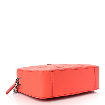 MCM Calfskin Ottomar Monogram Klara Crossbody Bag Hot Coral 4 of 8