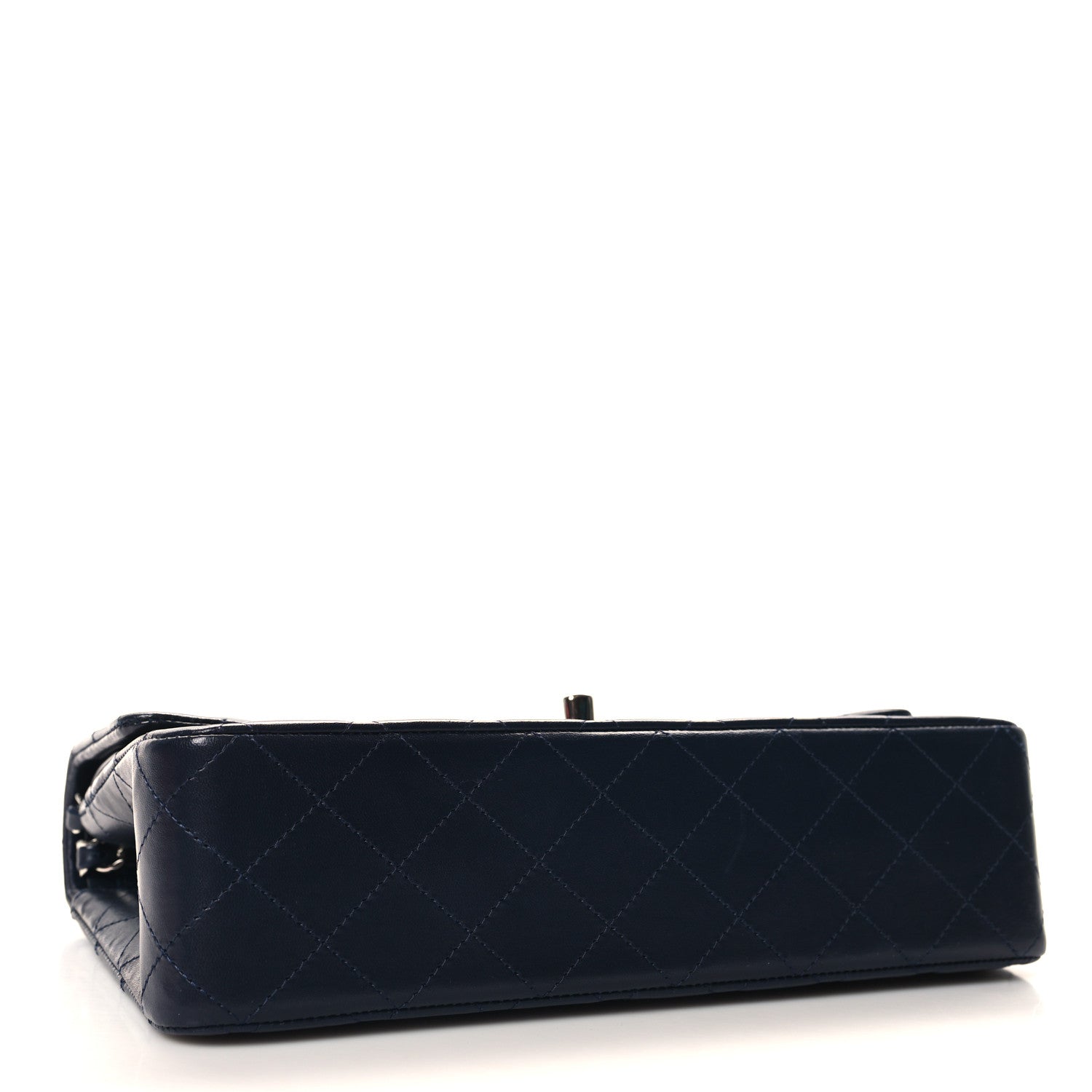 Chanel Lambskin Quilted Medium Double Flap Navy 4 of 10