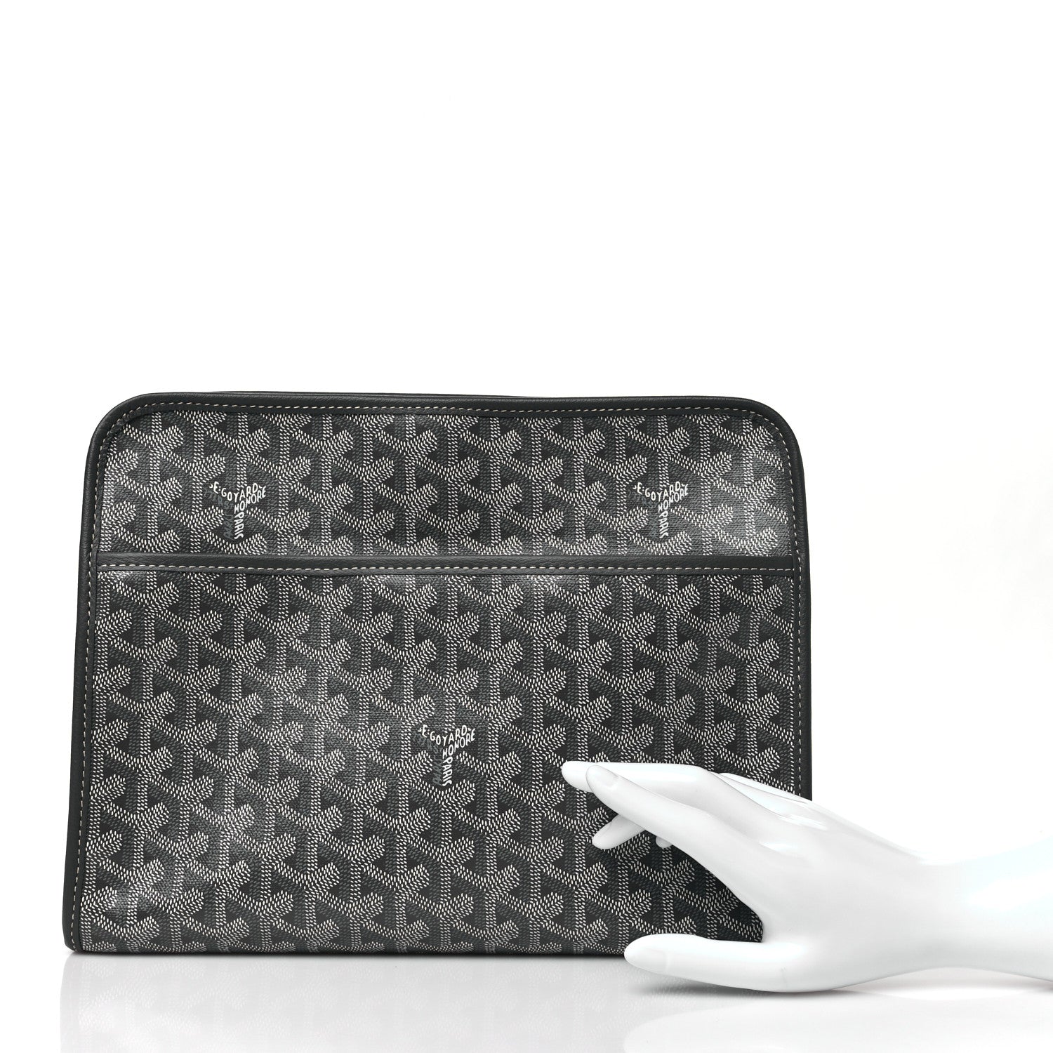 Goyard Goyardine Jouvence GM Toiletry Pouch Grey 2 of 9