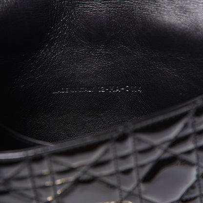 Christian Dior Patent Cannage Miss Dior Promenade Pouch Black 9 of 13