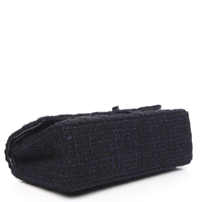 Chanel Tweed Quilted 2.55 Reissue 226 Flap Blue Black 3 of 13