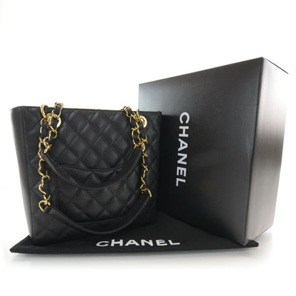 Chanel Caviar Petit Shopping Tote PST Black 3 of 9