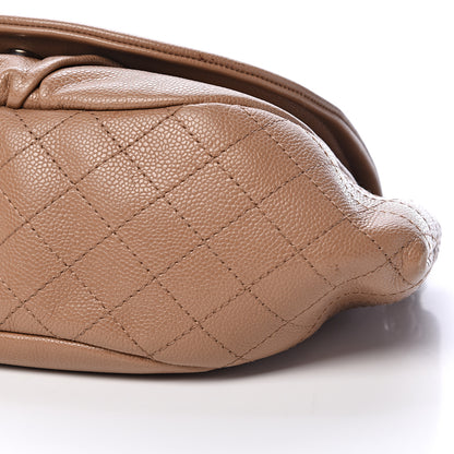 Chanel Caviar Large Half Moon Flap Dark Beige 12 of 18