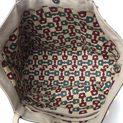 Gucci Guccissima Medium Babouska Shopping Tote Off White 4 of 10