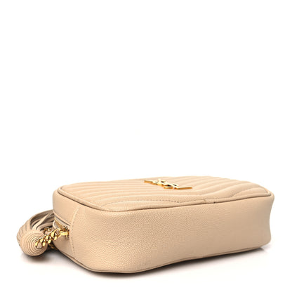 Saint Laurent Grain De Poudre Matelasse Monogram Mini Lou Camera Bag New Powder 4 of 12