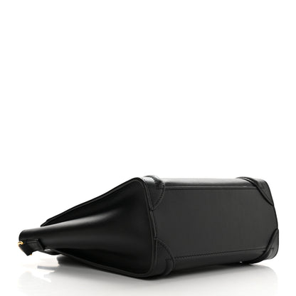 Celine Smooth Calfskin Nano Luggage Black 4 of 10