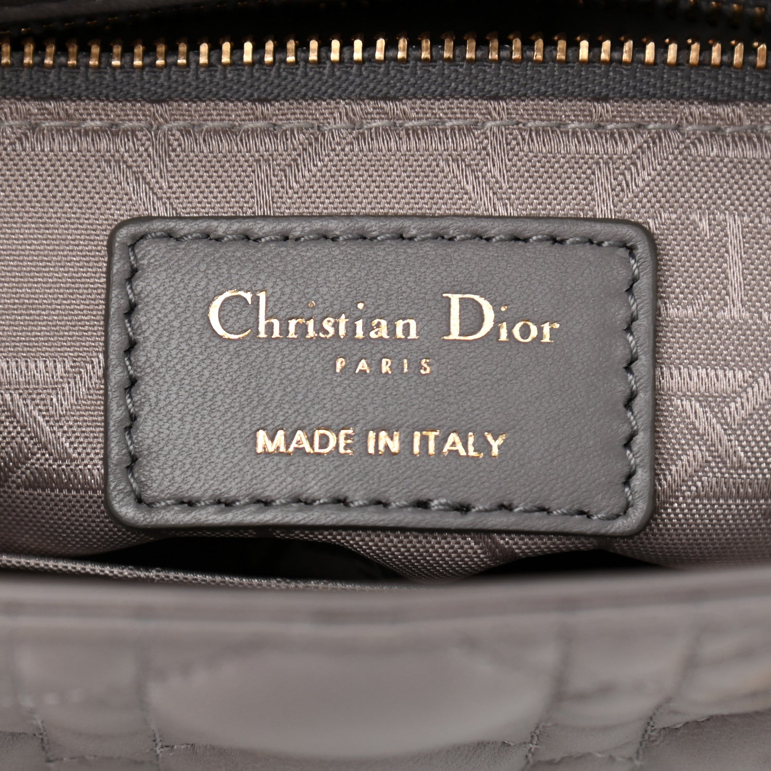 Christian Dior Lambskin Cannage Small Lady Dior Grey 6 of 11