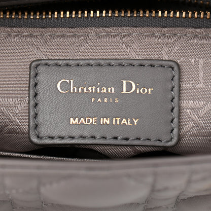 Christian Dior Lambskin Cannage Small Lady Dior Grey 6 of 11