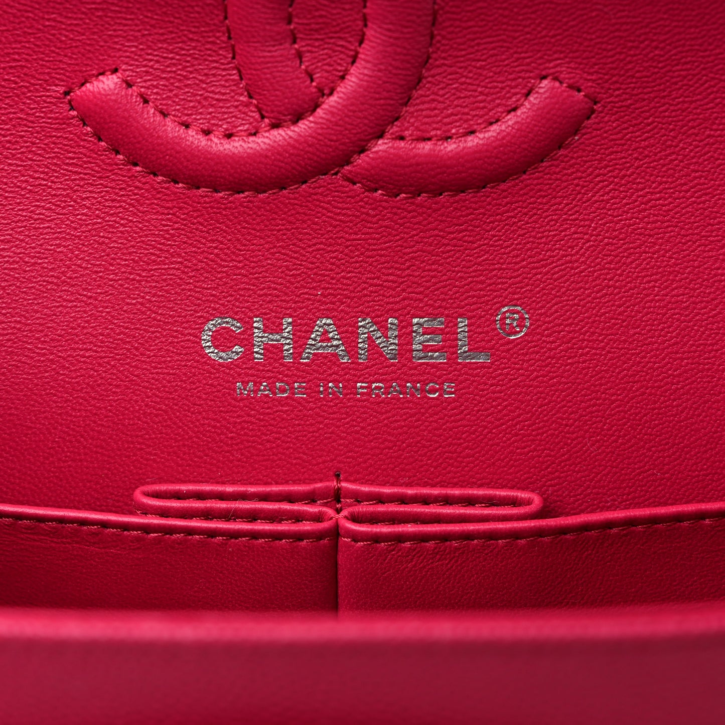 Caviar Quilted Small Double Flap Dark Pink