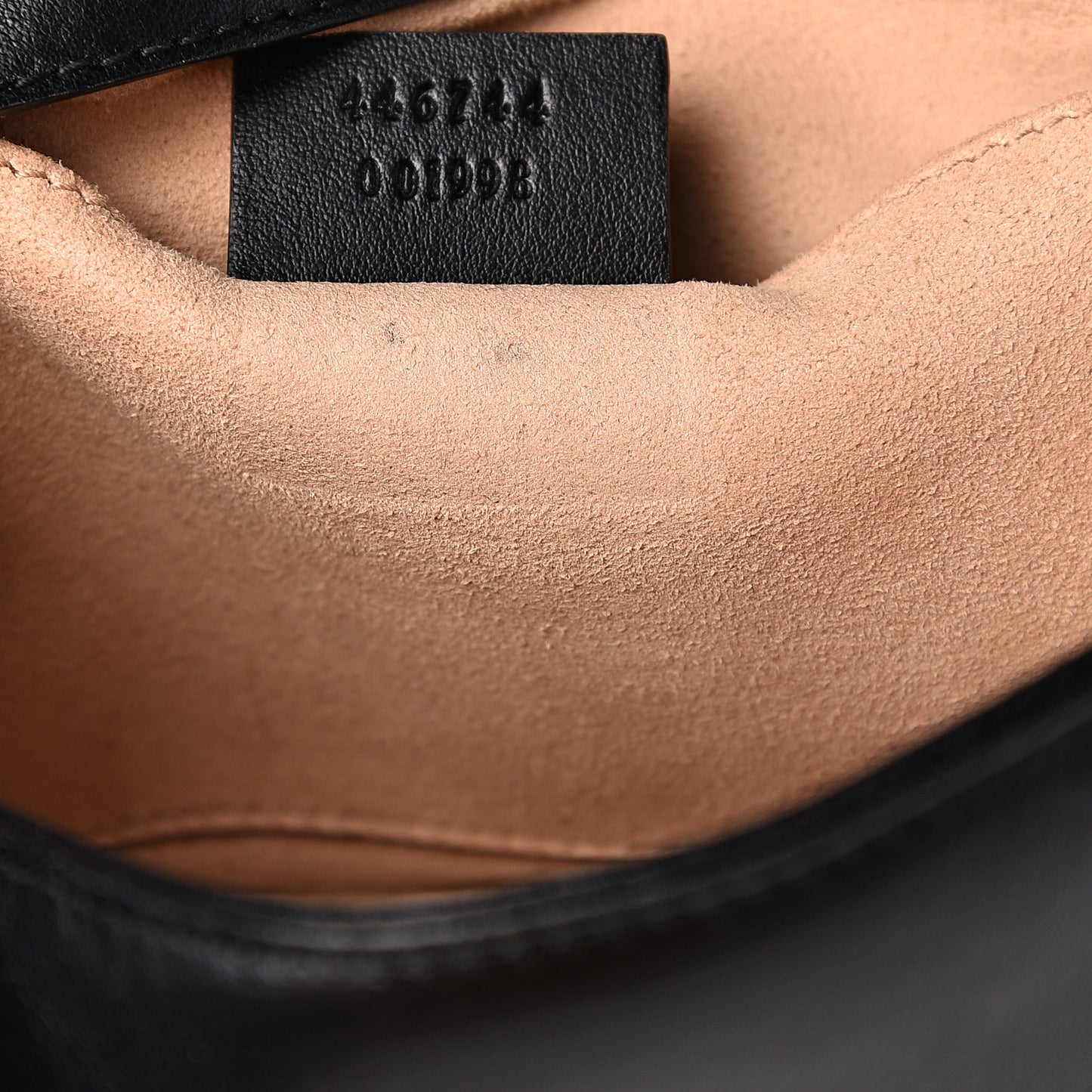 Calfskin Matelasse Mini GG Marmont Shoulder Bag Black