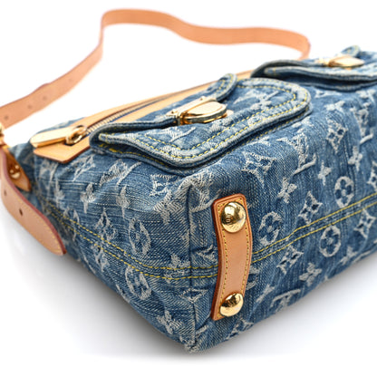 Louis Vuitton Monogram Denim Baggy PM Blue 8 of 9