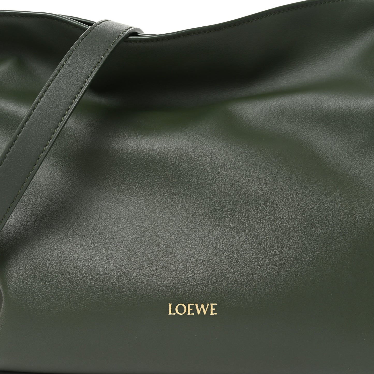 Nappa Medium Flamenco Knot Bag Dark Khaki