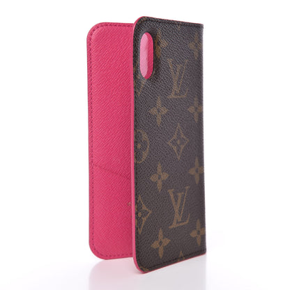 Louis Vuitton Monogram iPhone X Folio Case Rose Pop 3 of 7