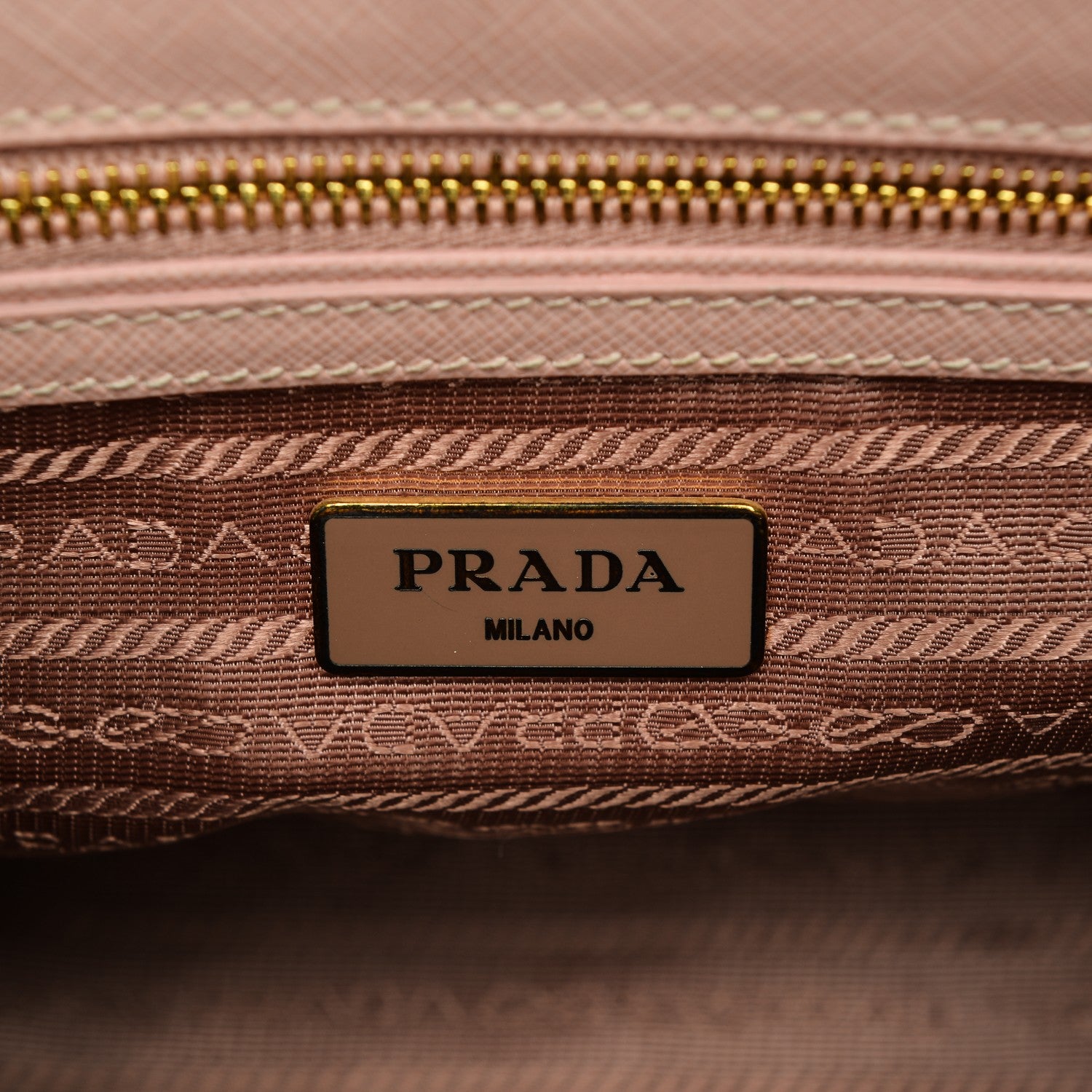 Prada Saffiano Lux Mini Double Zip Tote Orchidea 6 of 8