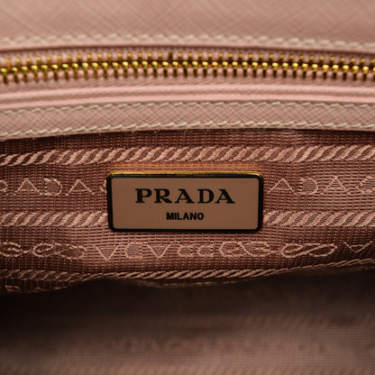 Prada Saffiano Lux Mini Double Zip Tote Orchidea 6 of 8