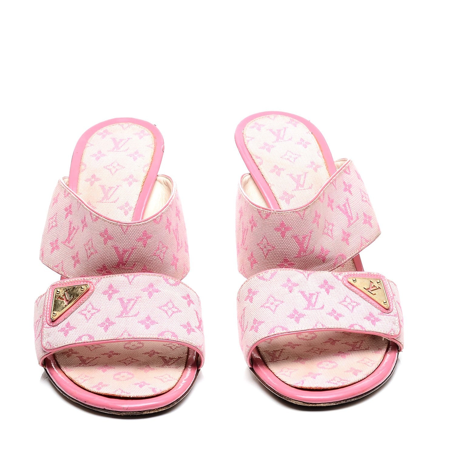 Louis Vuitton Mini Monogram Mary Kate Mules 41 Pink 2 of 15