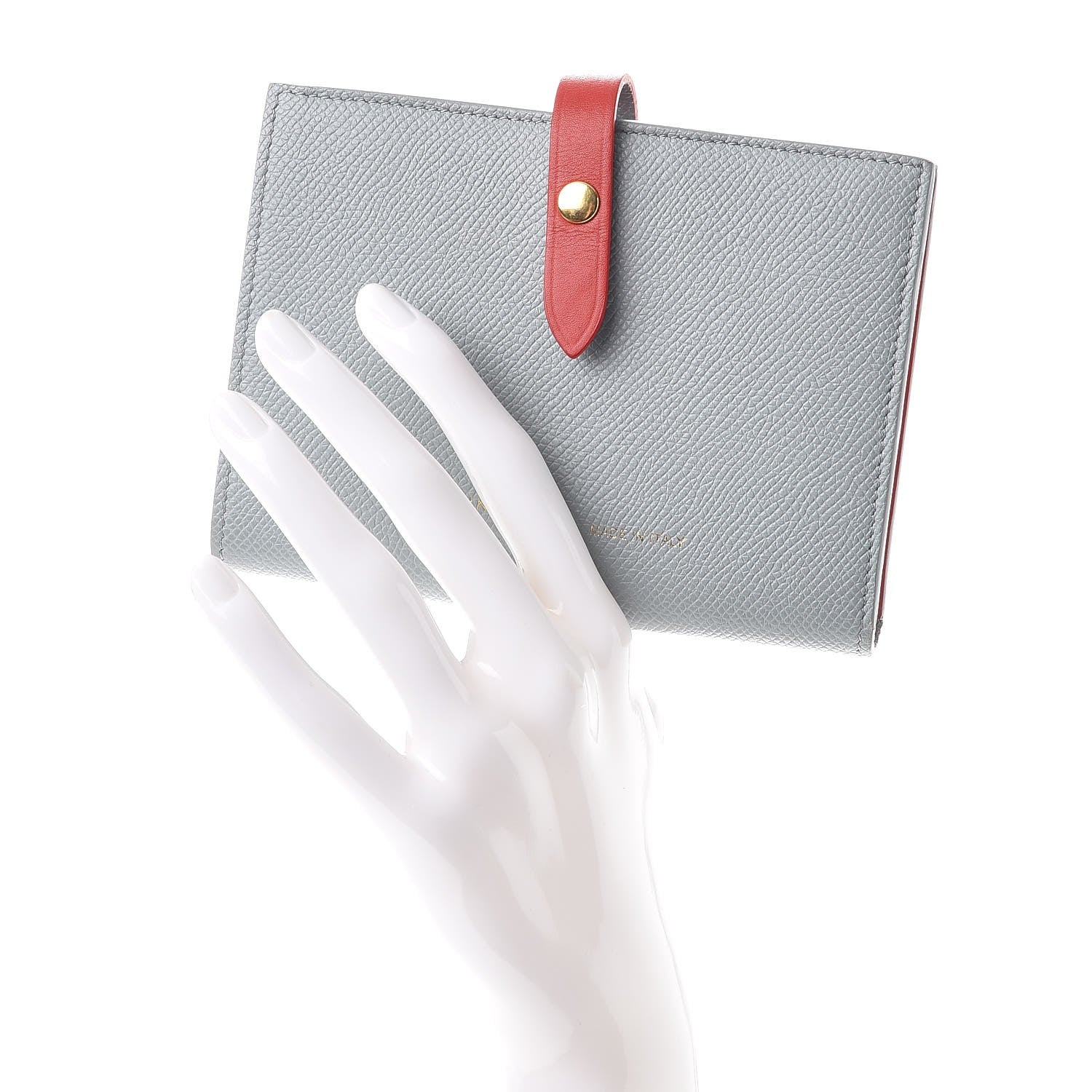 Celine Grained Calfskin Medium Multifunction Strap Wallet Blue 2 of 10