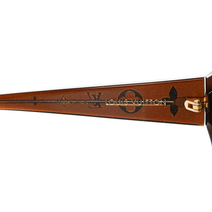 Louis Vuitton Acetate Obsession GM Sunglasses Z0459W Brown Glitter 7 of 7