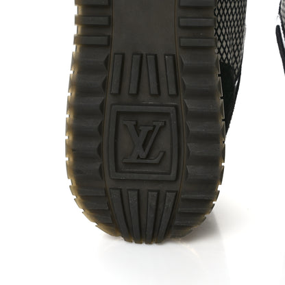 Louis Vuitton Suede Printed Run Away Sneakers 41 Black 6 of 9