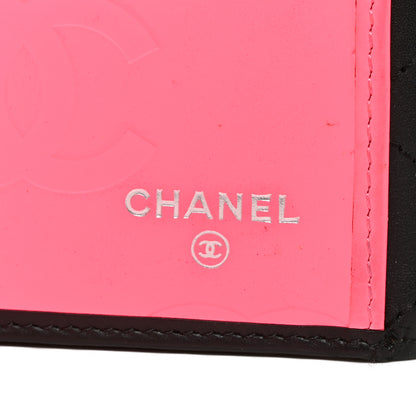 Chanel Calfskin Quilted Cambon Long Double Wallet Black 5 of 8