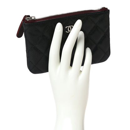 Chanel Caviar Quilted Small Cosmetic Case Black 2 of 9