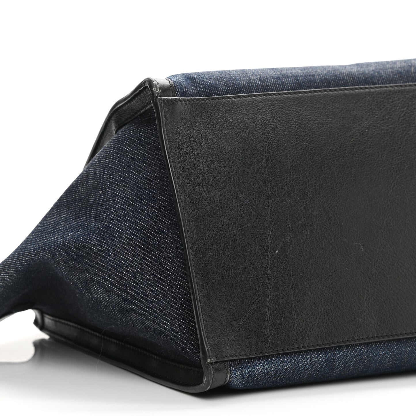 Smooth Calfskin Denim Medium Trapeze Blue