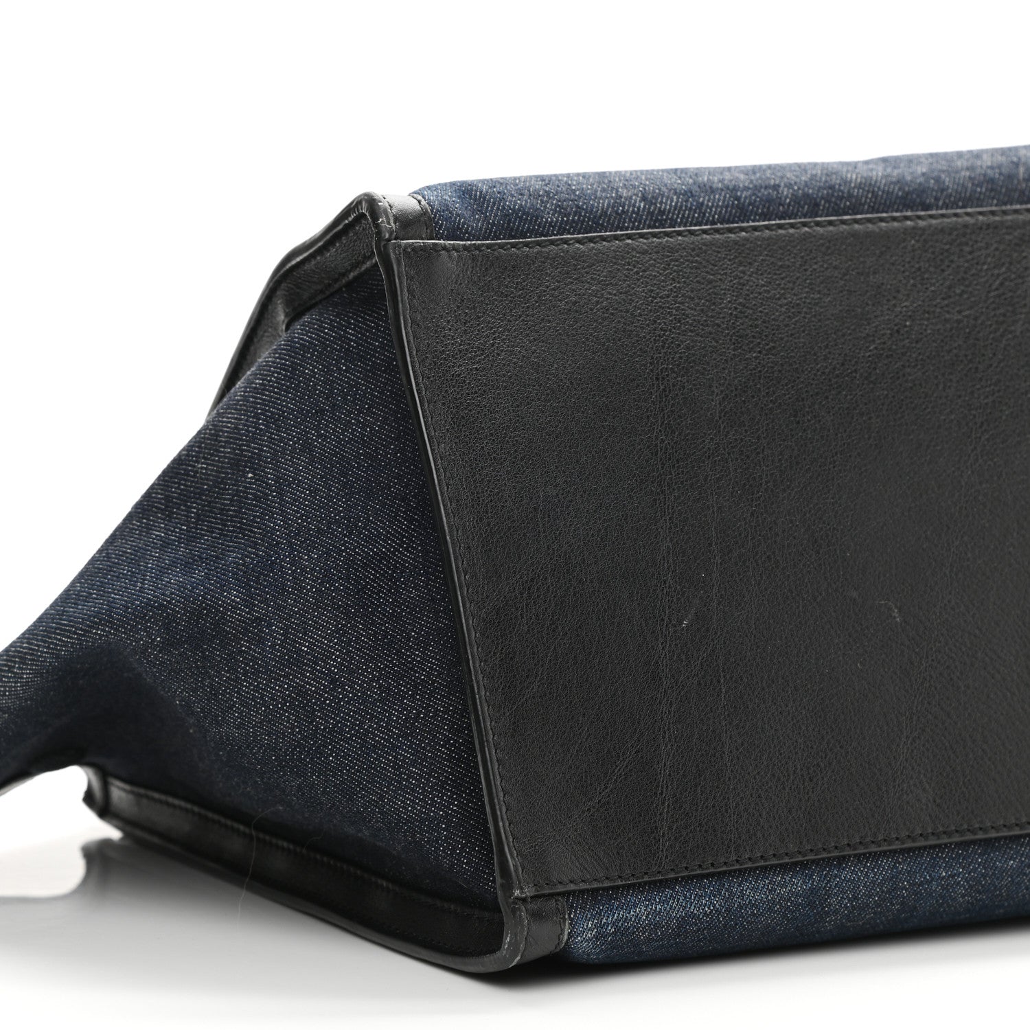 Celine Smooth Calfskin Denim Medium Trapeze Blue 9 of 12