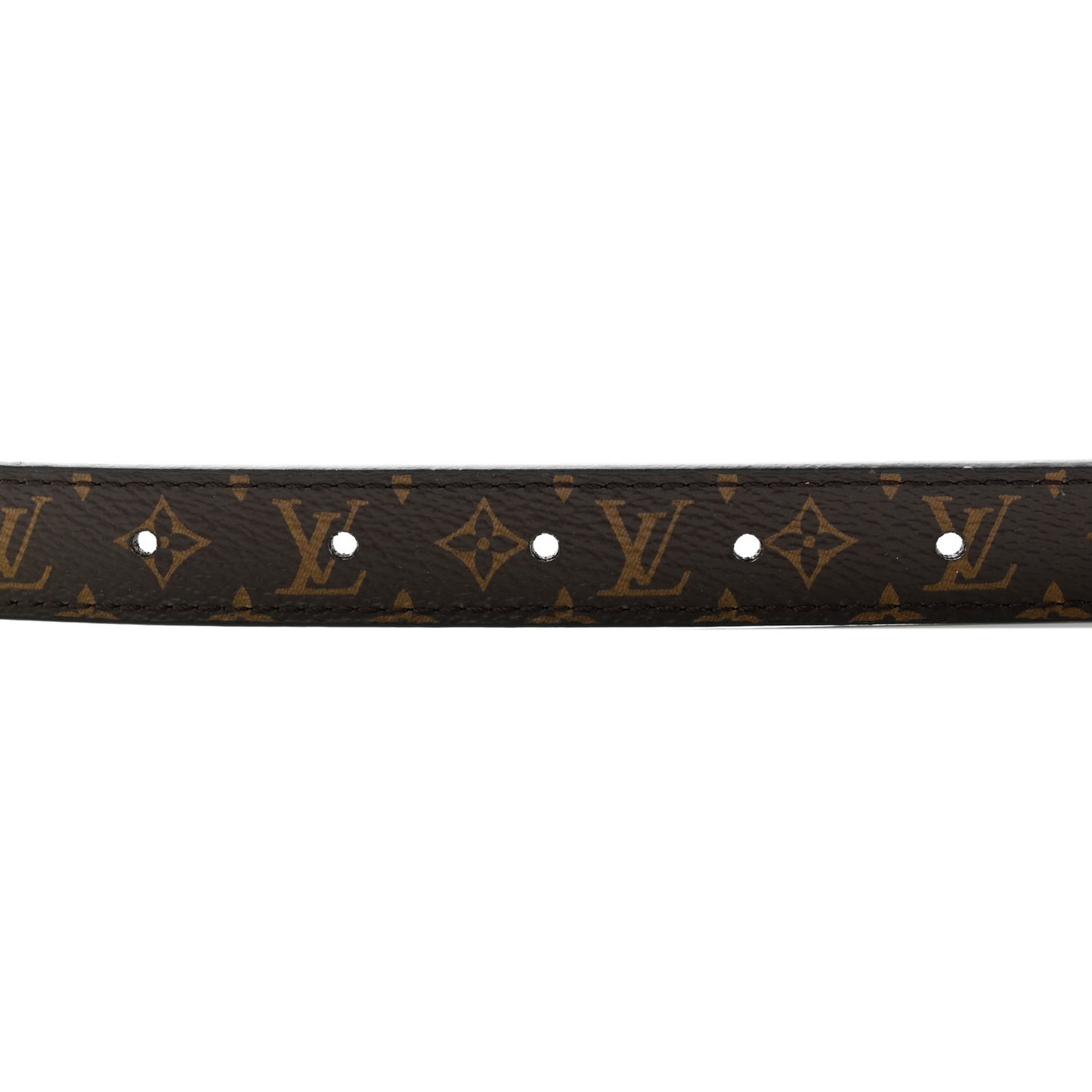Monogram Calfskin 20mm LV Circle Reversible Belt 85 34 Black