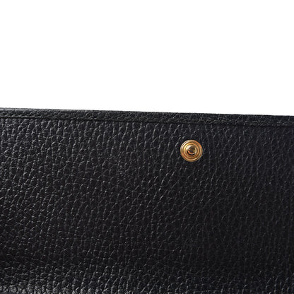 Gucci Dollar Calfskin GG Marmont Continental Wallet Black 7 of 8