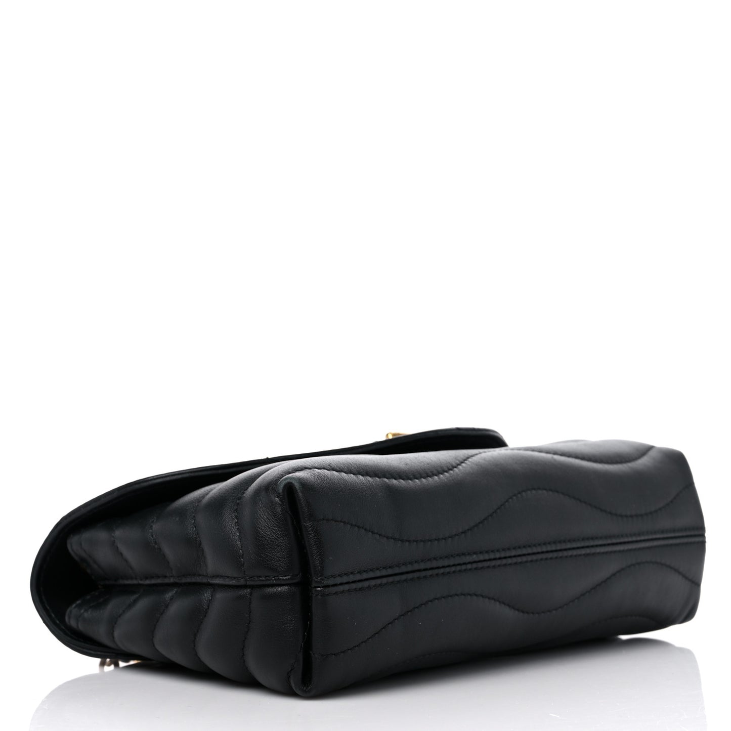 Calfskin LV New Wave Chain Bag Black