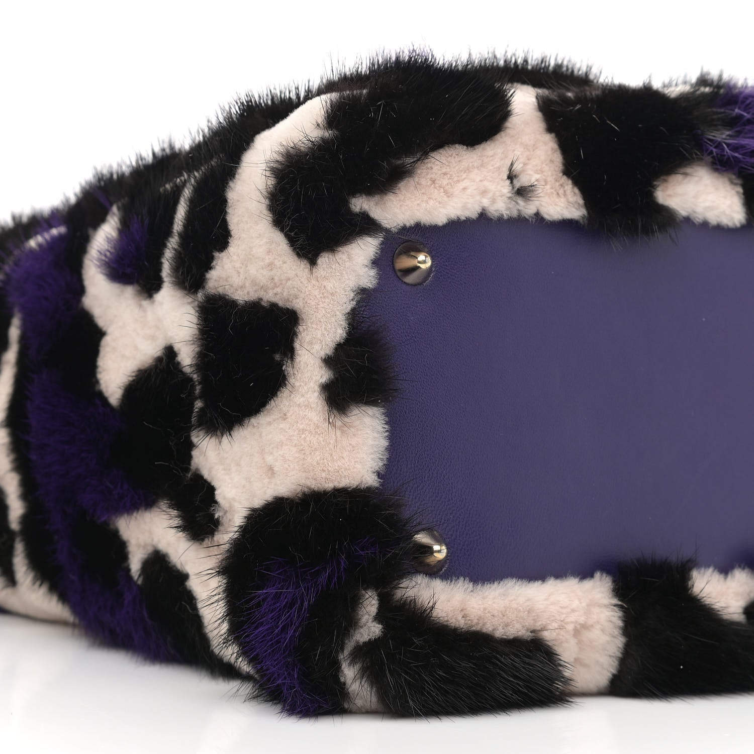 Christian Dior Mink Fur Crocodile Patchwork Medium Lady Dior Multicolor 5 of 11