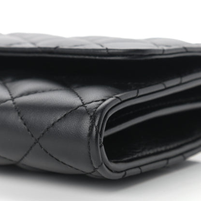 Versace Lambskin Quilted Medusa Wallet On Chain Crossbody Black 8 of 11