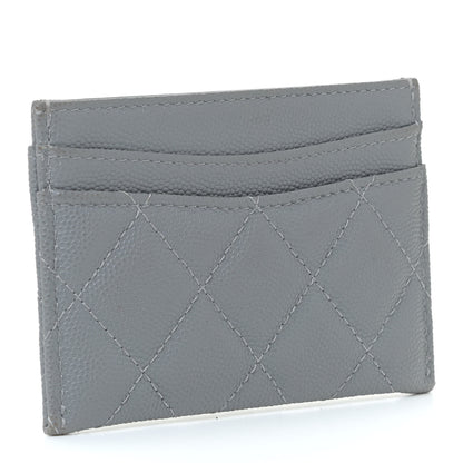Chanel Caviar Quilted Card Holder Grey 3 of 11