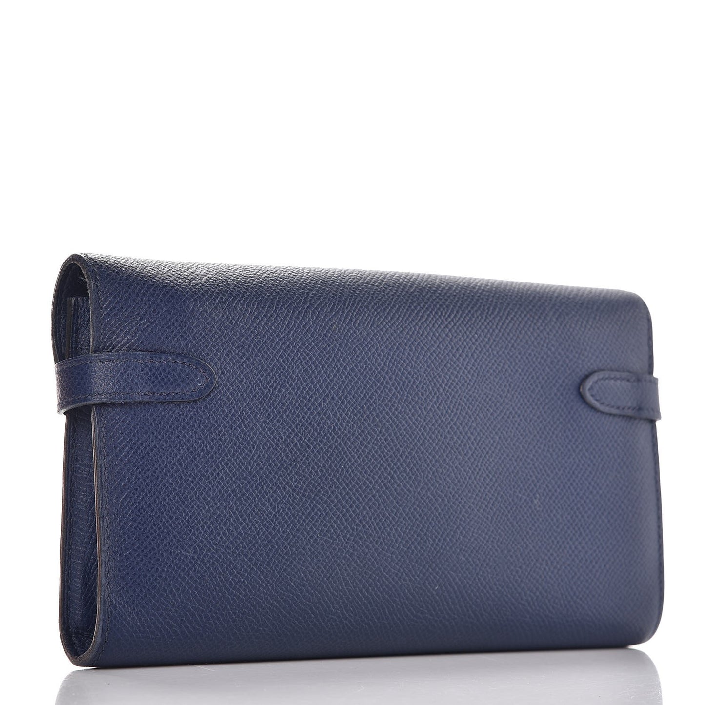 Epsom Kelly Longue Wallet Bleu Saphir