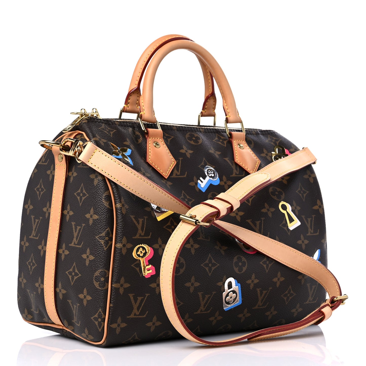 Monogram Love Lock Speedy Bandouliere 30