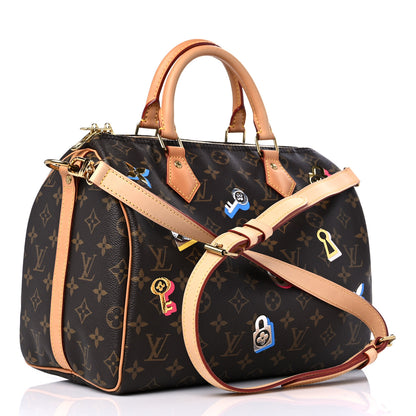 Louis Vuitton Monogram Love Lock Speedy Bandouliere 30 3 of 12