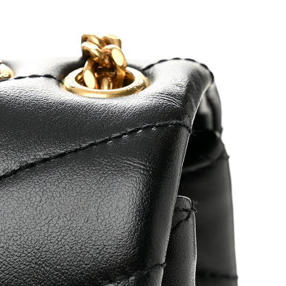 Saint Laurent Calfskin Y Quilted Monogram Small Loulou Chain Satchel Black 10 of 10
