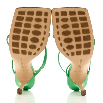 Bottega Veneta Lambskin Stretch Multi Strap 90mm Sandals 40 Grass 6 of 11